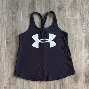 Under Armour Black Graphic Tank Top Relaxed Fit